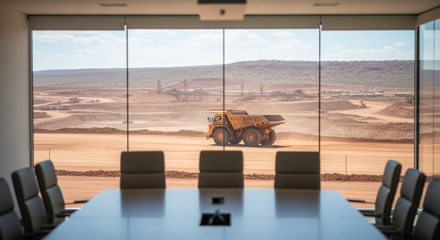 Boardroom discussion in a mining context